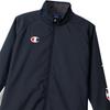 Champion Long Sleeve Windbreaker Size with Logo Men's Jacket, C3-USC15, Navy, L, Warm, Water-Repellent, Windproof, One-Point