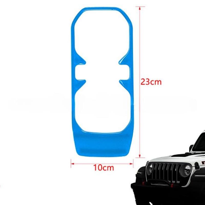 Car Front Drink Cup Holder Decoration Cover Sticker Fit For Jeep Wrangler JL / Gladiator JT 2018 - 2021