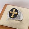 2026 Jewelry, European and American Personalized Retro Cross Men's Jewelry Exquisite Accessory Ring