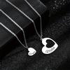 Titanium Steel Couple a Pair of Necklaces, Love Letters, and You Will Not Fade In Your Heart. Mother's Day Accessories Gifts