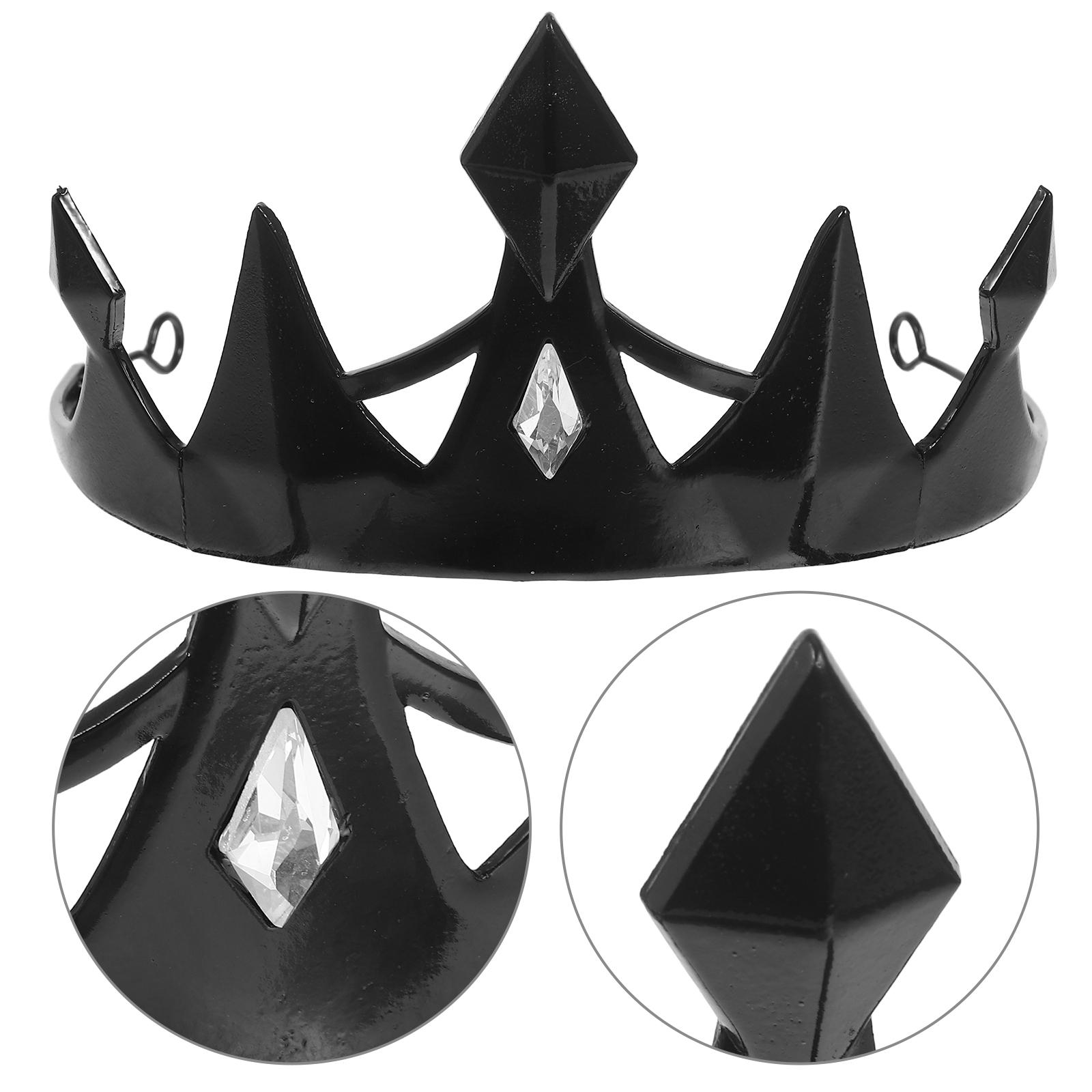 Хэллоуин Головной убор Аксессуар для костюма Свадебная корона Фея Детская тиара Косплей Головной убор Готический Фэнтези чёрный