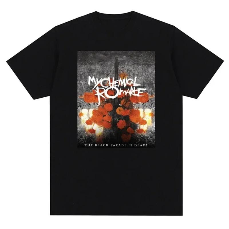 My Chemical Romance Mcr Band Uomo Donna T-shirt in cotone T-shirt stampata T-shirt casual a maniche corte Streetwear Trend Tee Tops