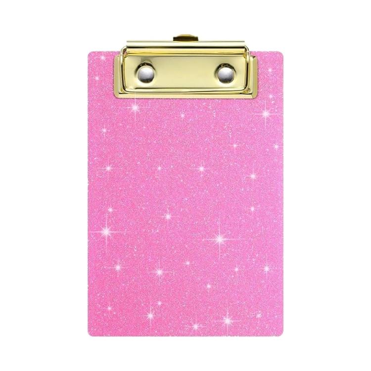 Sparkling Clipboard 6x4Inch Small Acrylic Clipboard Portable Document Organiser Writing Board For Organizing File Paper