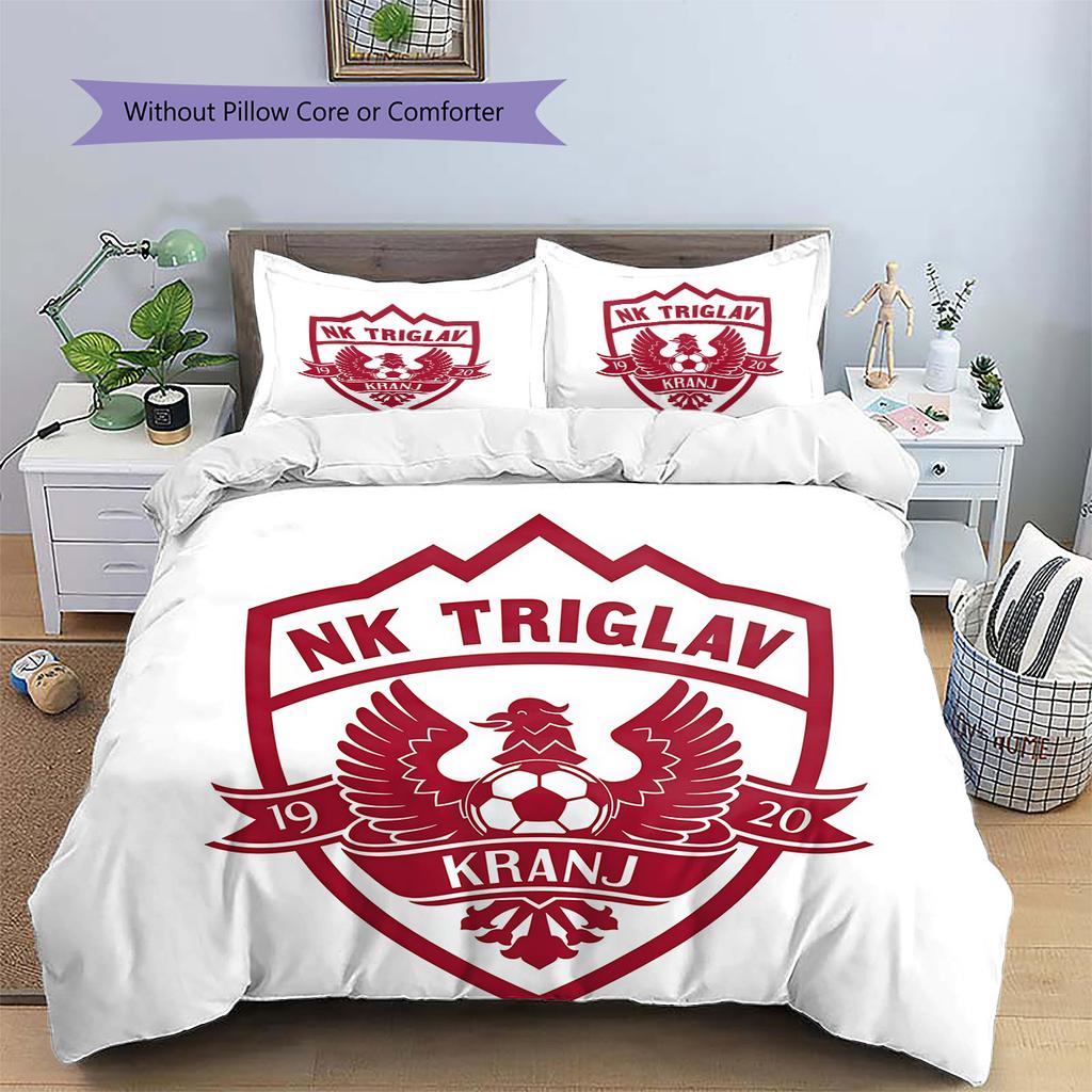 NK Triglav Kranj Pattern Bedding Quilt Set Home Decoration Gift (1 * duvet cover + 2 * pillowcase without core).xwn