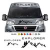 Autoaufkleber Berge Wohnmobil Grafiken Vinyl-Abziehbilder für Fiat Ducato Peugeot Boxer Citroen Jumper Camper Van Tuning Zubehör