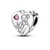 Copper Plated 925 Silver Family Friendship Series Love Beads Pendant Diy Beads Bracelet Necklace