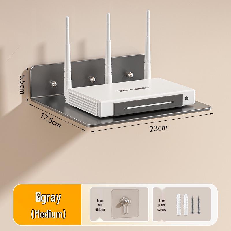 Настенная полка для проектора и роутера - Без сверления, Прикроватный держатель для ТВ-приставки