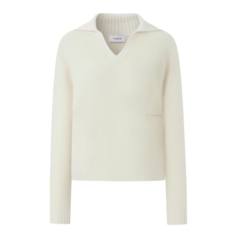 Ports Women's Fall/Winter Knitted V-Neck Pullover SP9K405SZF015