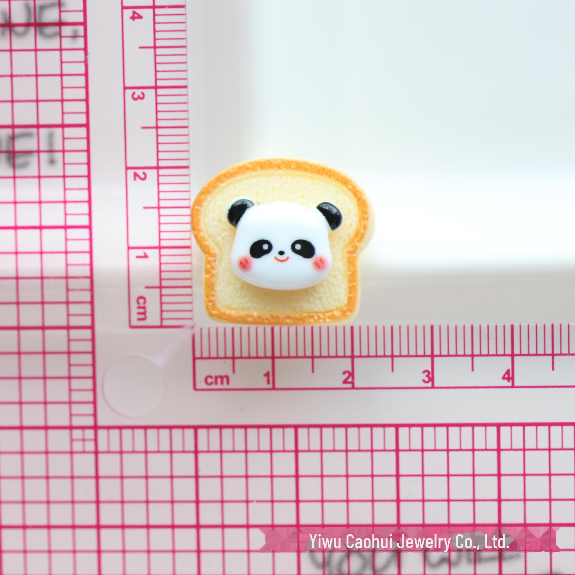 

Панда хлеб тост DIY крем клей мультфильм пищевая смола ювелирные изделия аксессуары Approx. 2.0cm x 2.5cm