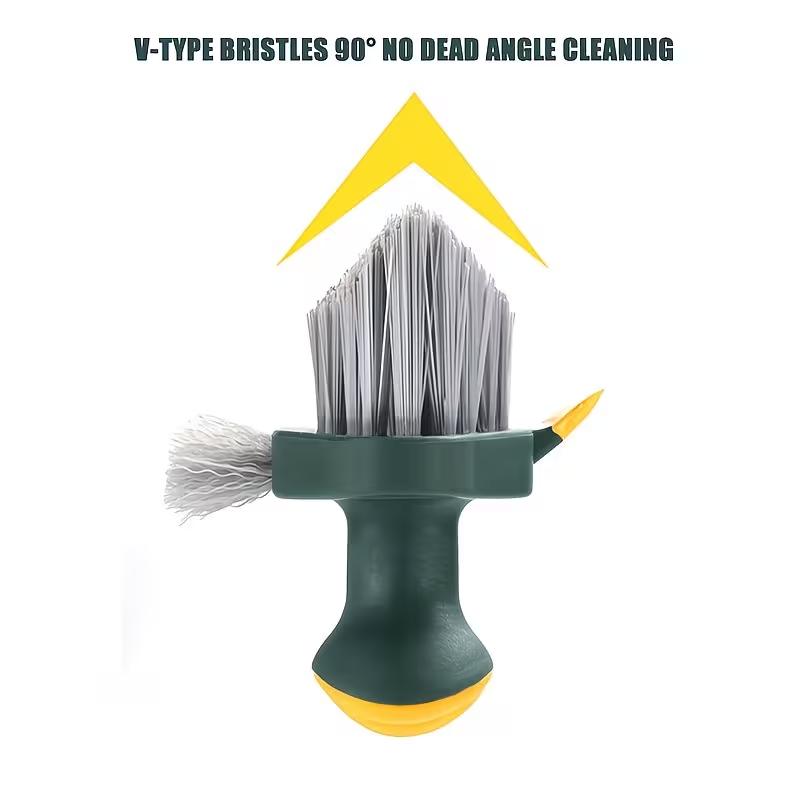 2 in 1 Window Cleaning Brush Multifunctional Crevice Brush Floor Brush Bathroom Corner Crevice Toilet Cleaning Brush