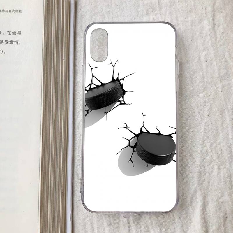 Ice Hockey Rink Phone Case For iPhone 11 12 13 14 Mini Pro Max XR X XS TPU Clear Case For 8 7 6 Plus SE 2020