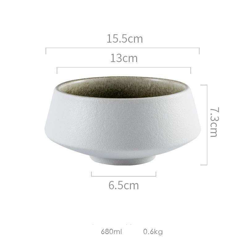 Kreatywna Miska Ceramiczna na Wysokiej Stopce Gruba Miska do Zupy Miska Deserowa Miski Sałatkowe Miski na Makaron Miseczki do Przekąsek Specjalna Zastawa Stołowa do Domu