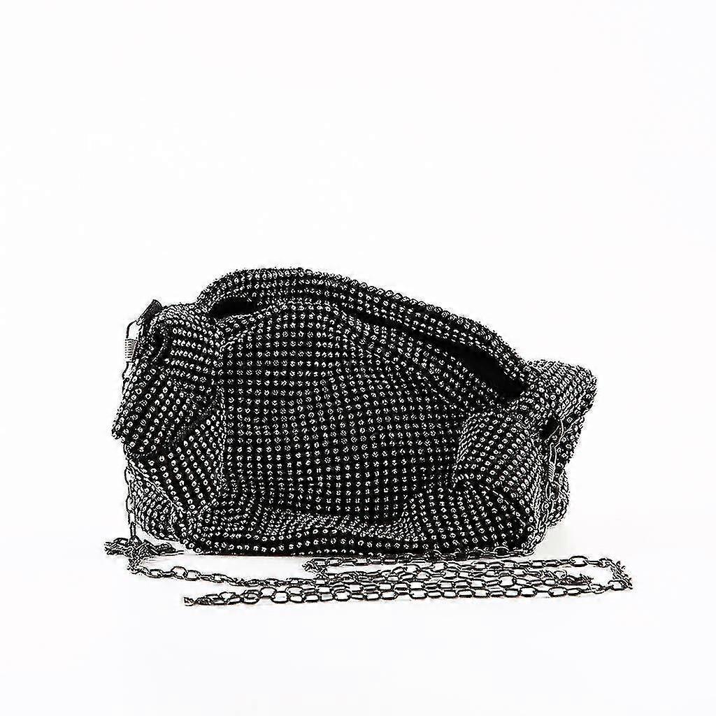 Sac fourre-tout brillant à strass pour femme Sac à main Sac à bandoulière Poignée mode Sacoche Sac messager Décontracté D