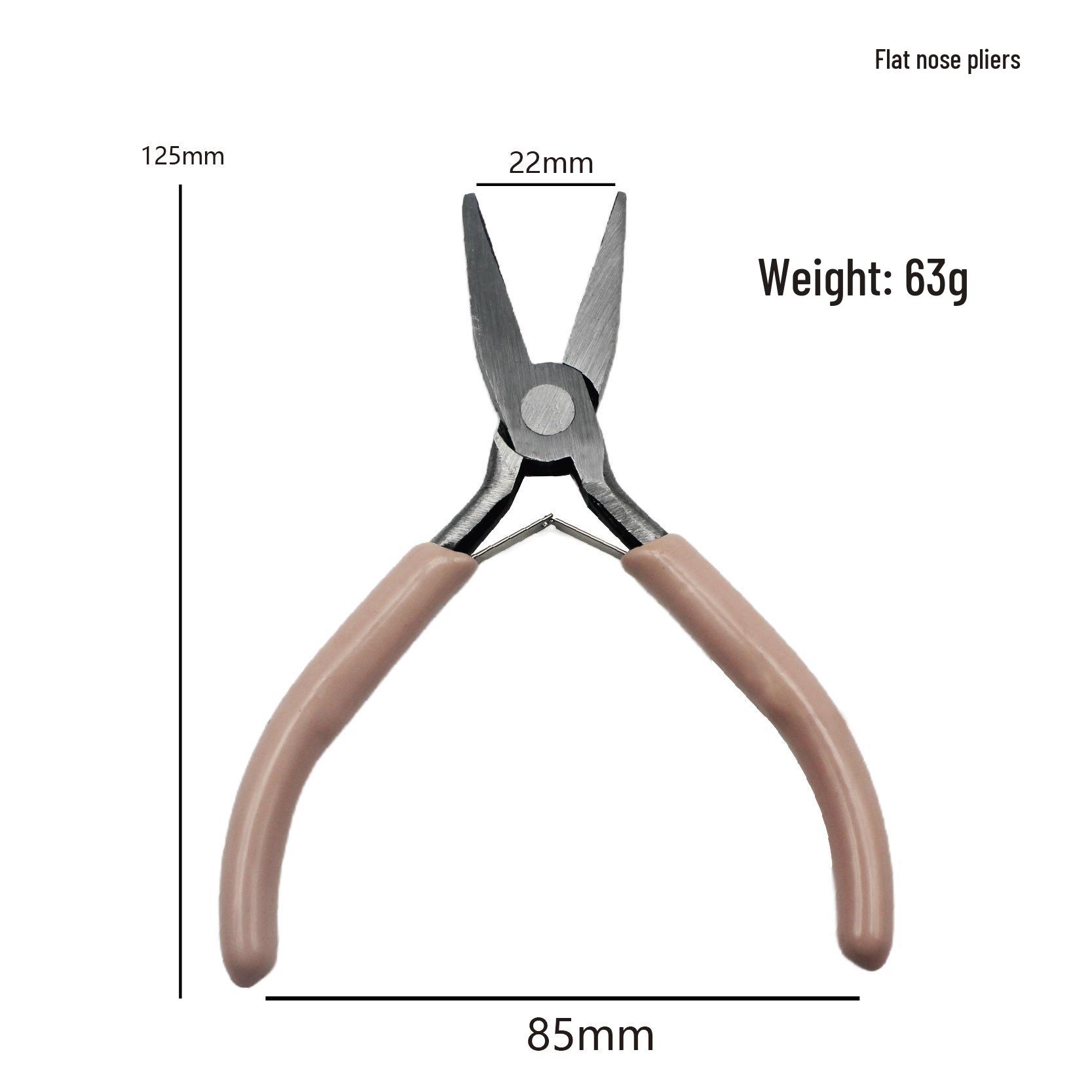 

DIY Handmade 5-Inch Mini Multi-Function Pliers: Needle-Nose, Round-Nose, Diagonal Pliers for Jewelry.