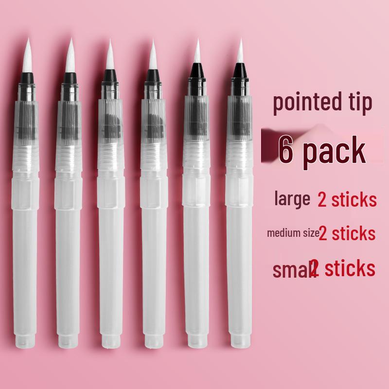 Large Capacity Water-Filling Soft Tip Calligraphy Brush & Watercolor Paint Set