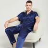 Men's Long Sleeve Silk Pajama Set - Summer Mulberry Silk Homewear 1188