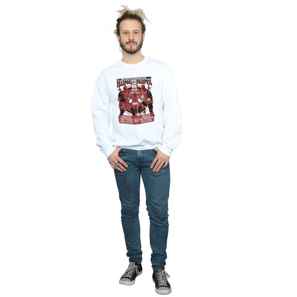 Marvel Mens Deadpool Vs Deadpool Sweatshirt