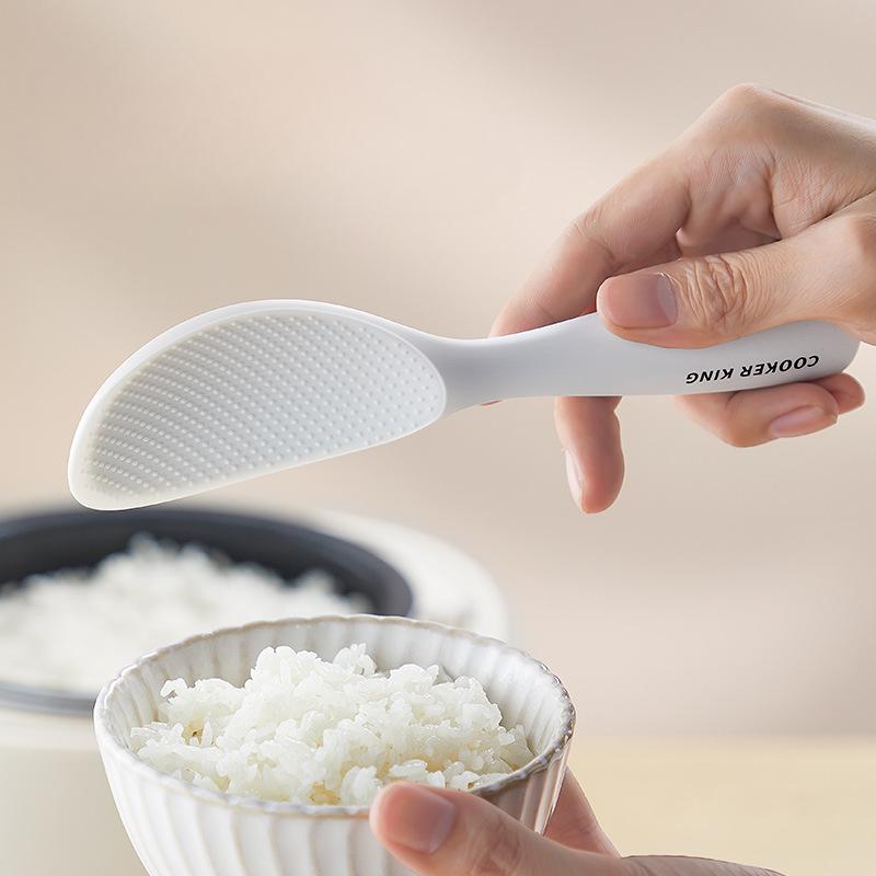 Food Grade Standing Rice Spatula Simplicity Household Non-stick Rice Spatula Kitchen High Temperature Resistance Silicone Spoon