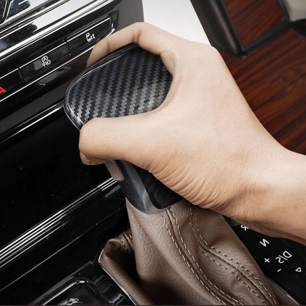 Car Center Control Armrest Gear Shift Head Cover Gear Cover Interior Sticker For Volkswagen VW Tiguan Teramont Phideon Viloran