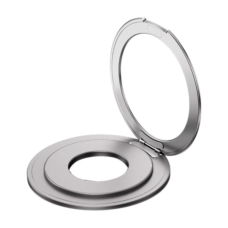 Foldable 360 Degree Rotating Tablets Holder Magnetic Desktop Stand Expandable Aluminum Expandable Desktop Mount Bracket серебряный