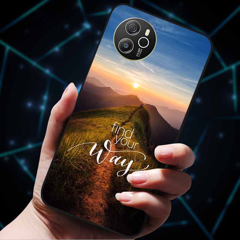 For Oscal Tiger 12 Case Cool Luxury Soft Black Silicone Shockproof Phone Case for Blackview Oscal Tiger 12 Coque Fundas TPU Etui Oscal Tiger 12