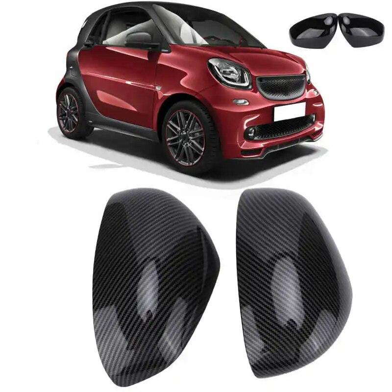 Pair Rearview Mirror  Stick On Protective Housing Replacement for Smart Fortwo/Forfour 453 2015 2016 2017 2018