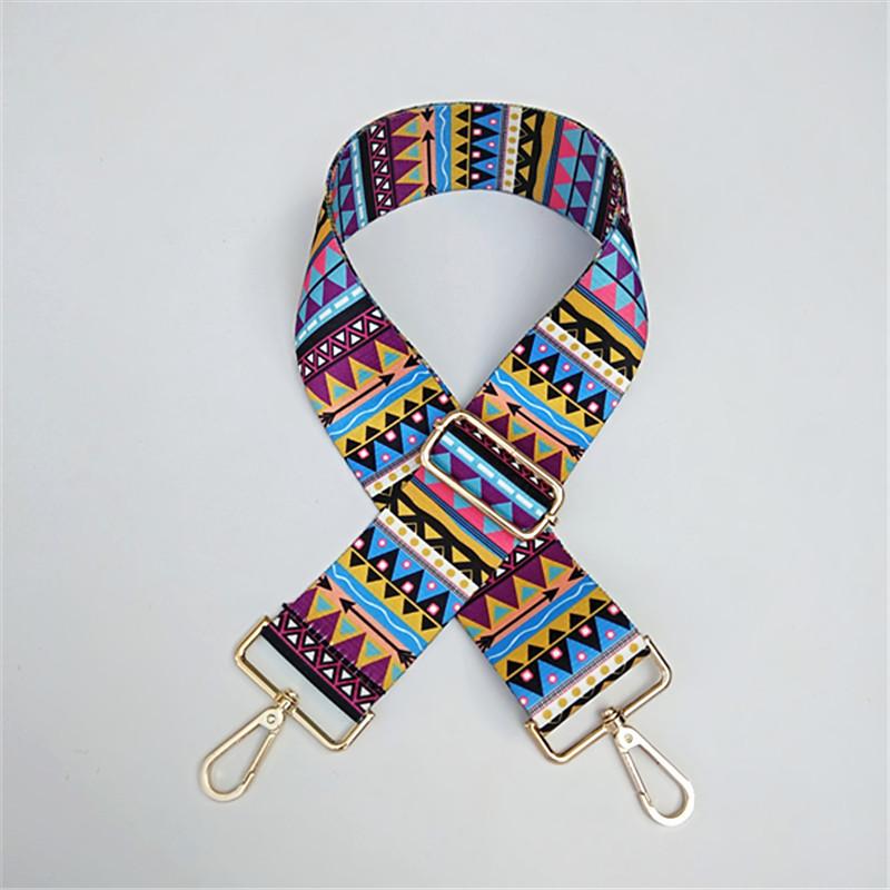 Wide Shoulder Strap Women's Bag Accessories Adjustable Versatile Single Shoulder Oblique Cross Ethnic Style Replacement Strap