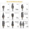 File Double Diamond Electric Grinding Head For Dremel Rotary Tool Burr Drill Bits Milling Cutter