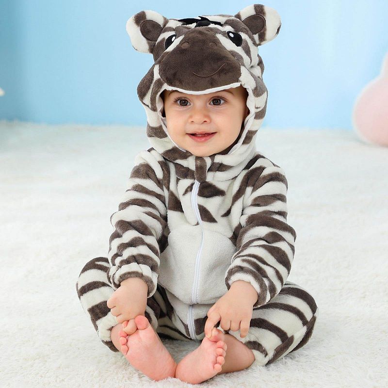 Newborn Baby Child Animal Jumpsuit Performance Wear Baby Cute Crawling Suit Baby Flannel Pajamas Costumes