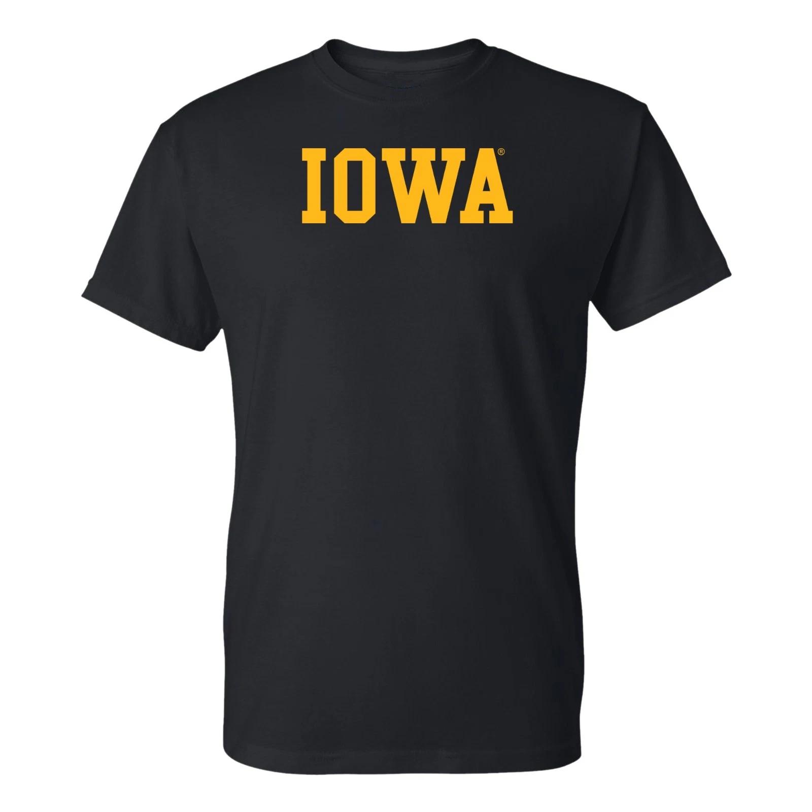 Iowa Hawkeyes Basic Block - OFFICIAL SPORTS TEAM Short Sleeve T-Shirt M
