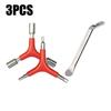 Y-Shaped 3 Way Wrench Set 4/5/6mm,Bicycle Tire Pry Bar,Y-Type Inner Spanner Chrome Plating Portable Bike Torque Spanner 8/9/10mm