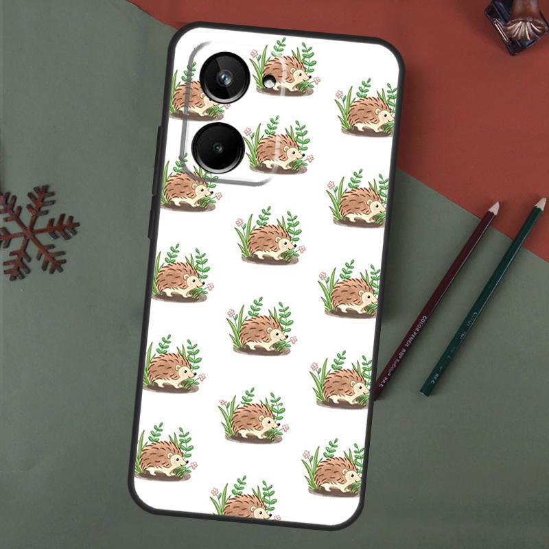 Cute Hedgehog Case For Realme 15 Pro GT7 GT6 C65 C67 C61 C53 C55 C51 C35 C63 C71 C75 11 12 13 14 Pro Plus