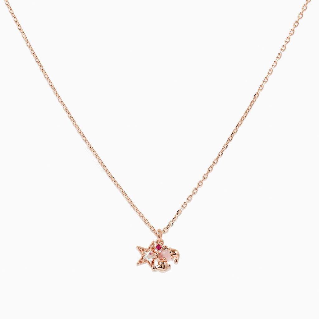 18K Gold Plated Cute Teddy Bear Necklace with Christmas Hat - Trendy Pendant Jewelry