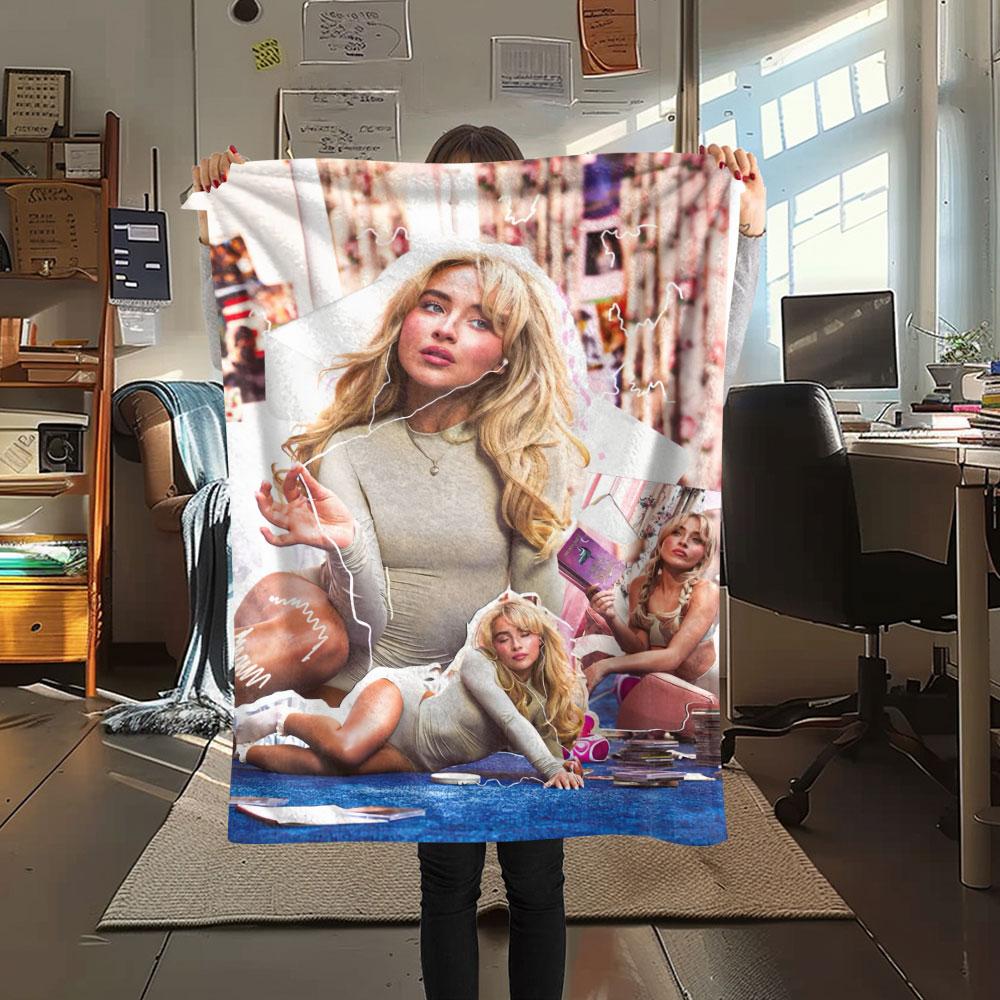 1PC Sabrina Carpenter Soul Blanket, High quality Comfortable for All Seasons, Home Decor, Warmth and Comfort