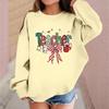 Children's Fashionable Casual Long-sleeved Loose Christmas Print Pullover Sweatshirt