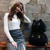 Lovely Soft Pillows Black Cat Plush Doll Cat Plush Toys Cat Shaped Stuffed Toys Cat Plush Pillows
