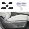 Car Seat Adjustable Knob Button Switch Cover Trim Sticker Auto Frame Accessories For Nissan X-trail Xtrail Rogue