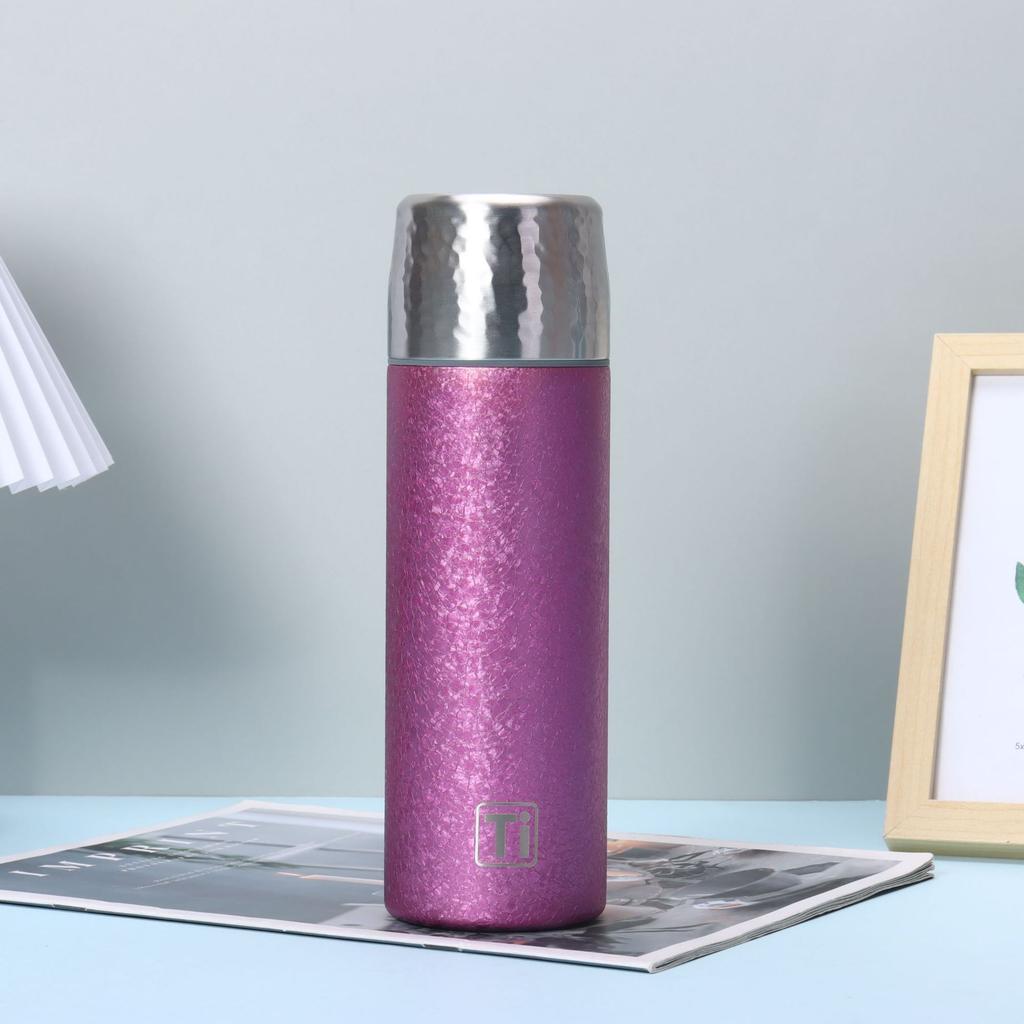 Color Coated Titanium Insulated Cup Tea-water Separation Vacuum Bottle Company Annual Party Business Gift Cups Outdoor Tourism