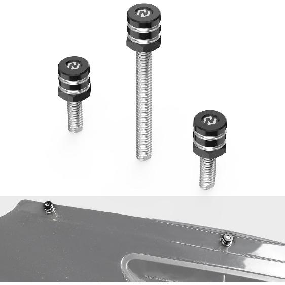 

NICECNC Orange Fairing Trim Screws Windshield Mounting Nails Compatible with Harley Street Glide FLHX/Special FLHXS 2014-2023, Street Glide ST FLHXST чёрный