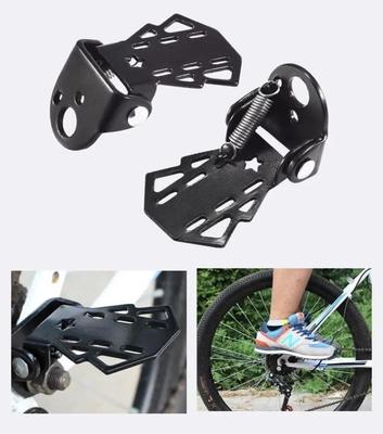 Mountain Bike Pedals, Mountain Bike Thickened Steel Folding Pedals Children's Balance Board Cycling Supplies