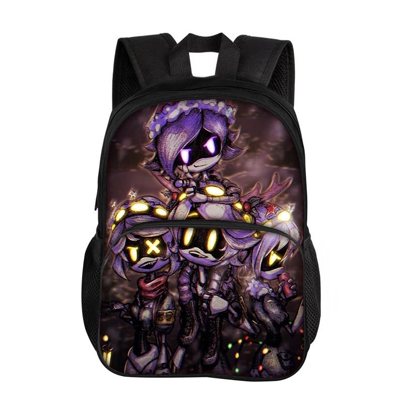 Murder Drones with Front Pocket Backpack Students Kids School Bags for Girls Boys Bookbag Travel Large Capacity Backpack