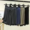 Women's Modal High-Waisted Lace-Up Summer Pajama Shorts