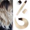 Real Hair PU Nano Invisible Tape-In Extensions, Blue, 20 Pieces, 50g