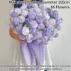 Hand Woven Blanket Crochet Rose Blanket Decorative Sofa Cover Valentine's Day Birthday Gifts for Women Tapestry Manta De Rosas