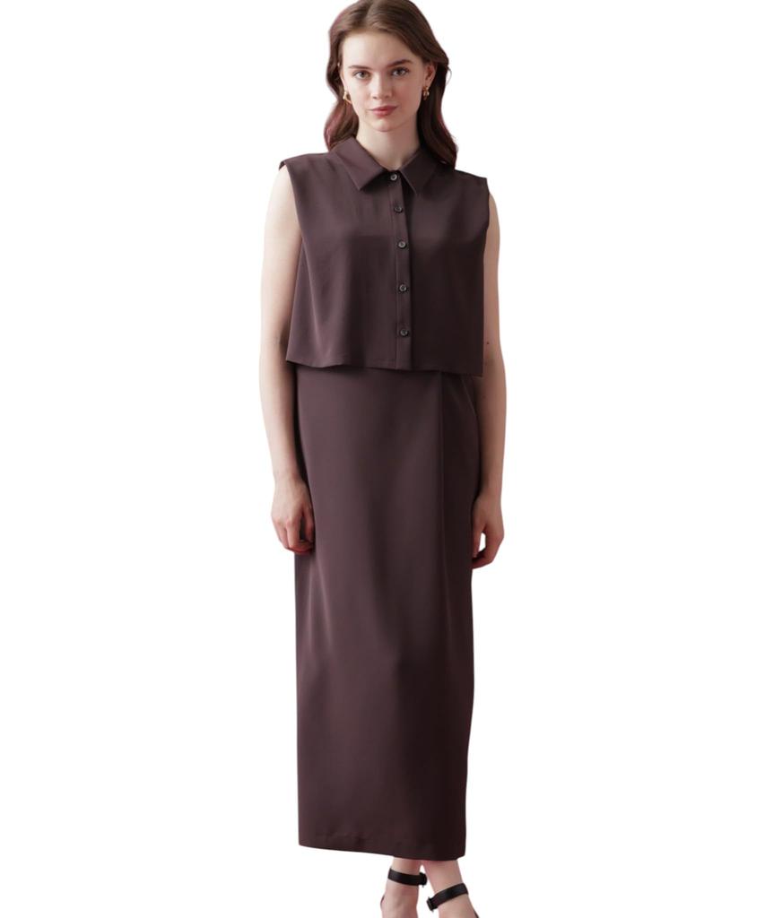 Dress Ensemble 38 [Pinky & Dianne] 031-6240714 Women's 050_Brown