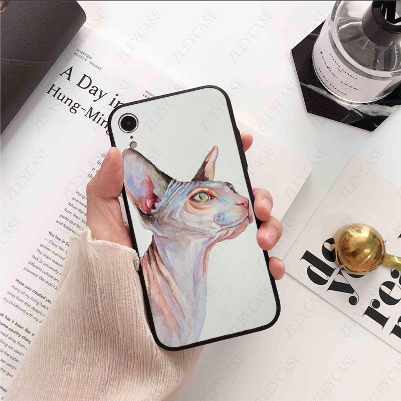 

Милый чехол для телефона с татуировкой Сфинкс и котом для iphone xr 14pro 11pro 12pro 13pro max 5S 6splus 7 8plus SE 12mini x xs max мобильный чехол Iphone 13