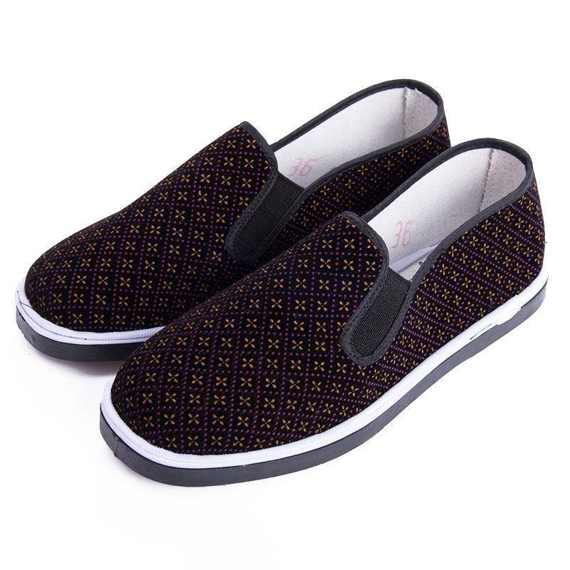 Women's Cloth Shoes New Soft-soled Women's Single Shoes Flat-soled Old Beijing Red Handmade Women Comfortable and Versatile
