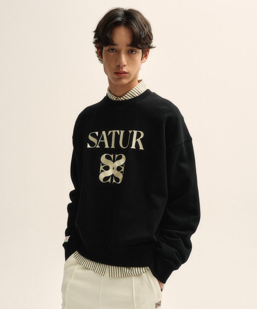 Seteo Classic Logo Sweatshirt Classic Black