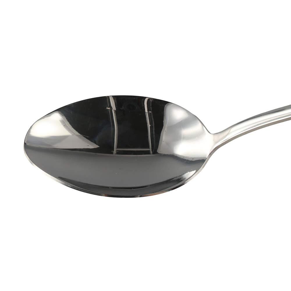 Rostfeste Löffel mit gebogenem Griff, bequemer Griff, Servierlöffel, Dessertlöffel, Baby