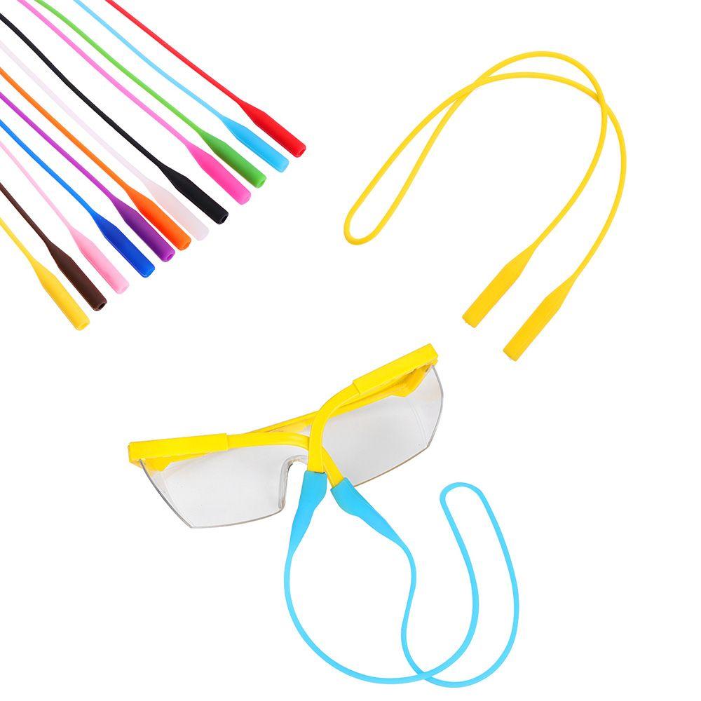 2pcs Lanyards Holder Band High Elastic Glasses Chain Silicone Eyeglasses Straps Anti Slip Sunglasses String Ropes